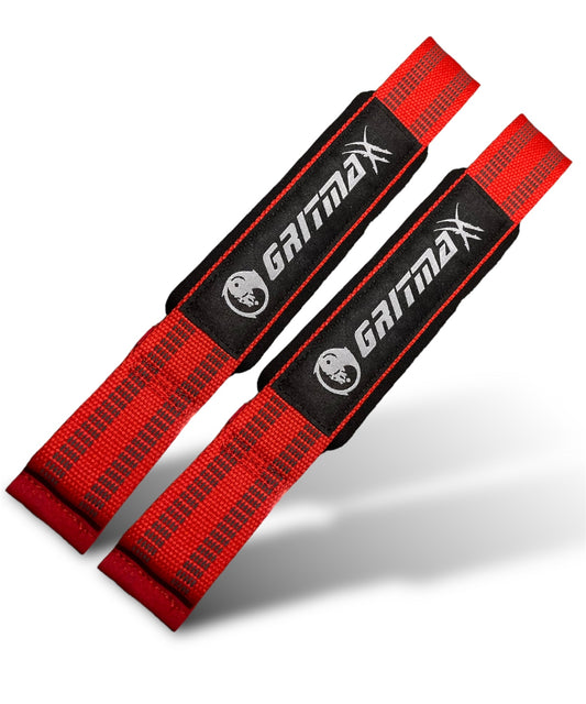 GRITMAXX LIFTING STRAPS 24"-RED - GRIT GEAR