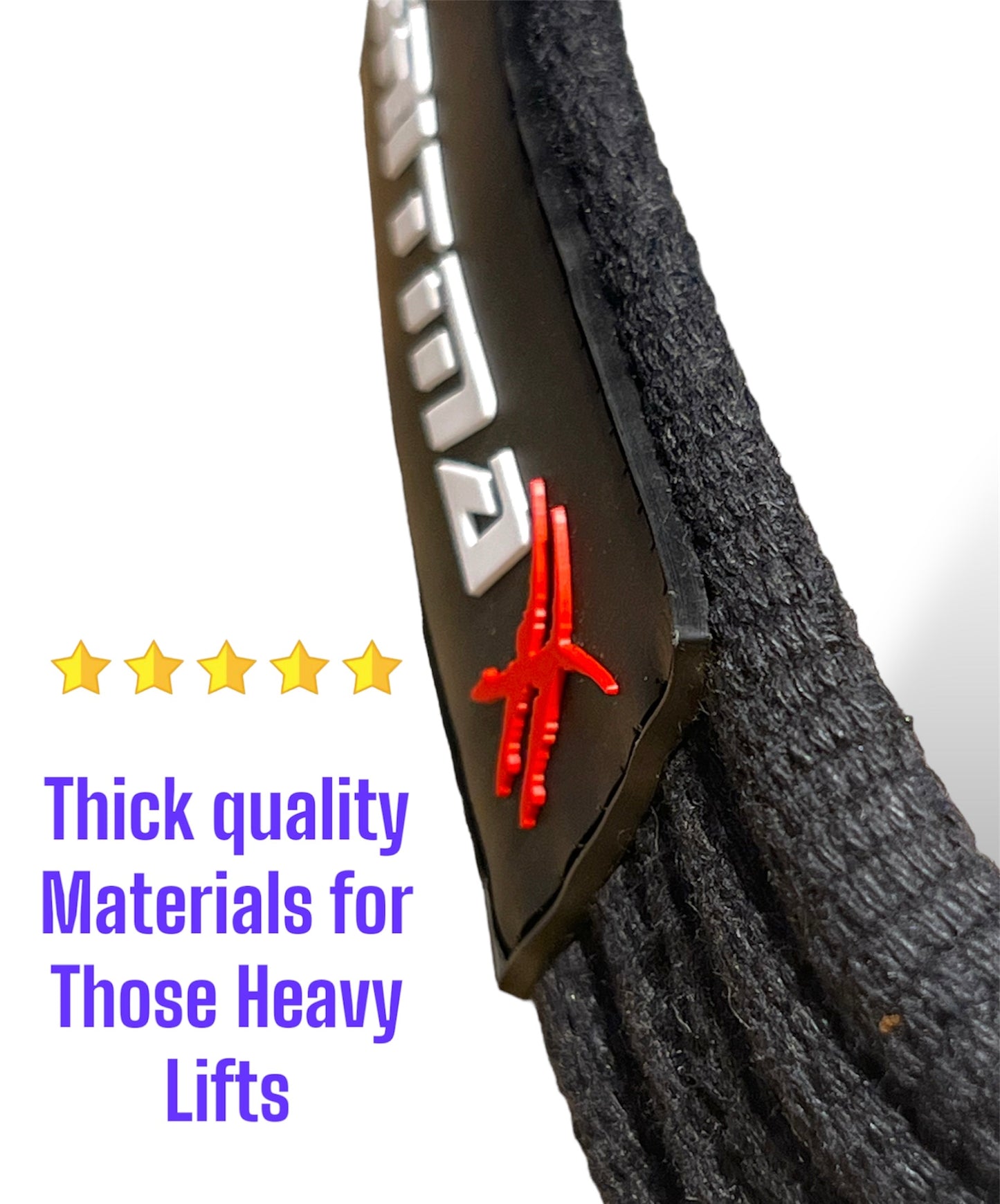 GRITMAXX FIGURE 8 LIFTING STRAPS SIZE LARGE - GRIT GEAR