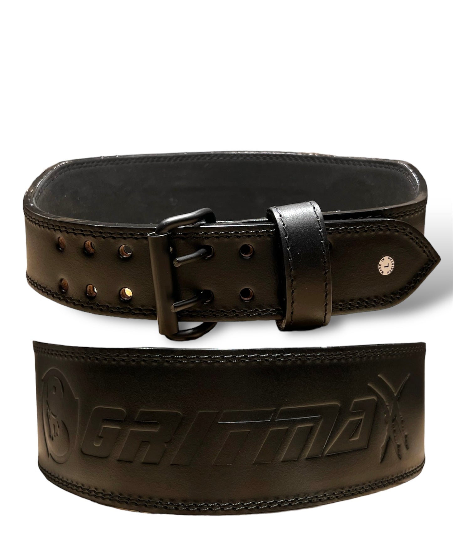 GRITMAXX WEIGHTLIFTING BELT | 7MM LEATHER SUPPORT - GRIT GEAR