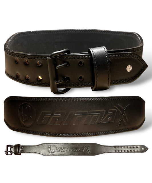 GRITMAXX WEIGHTLIFTING BELT | 7MM LEATHER SUPPORT - GRIT GEAR