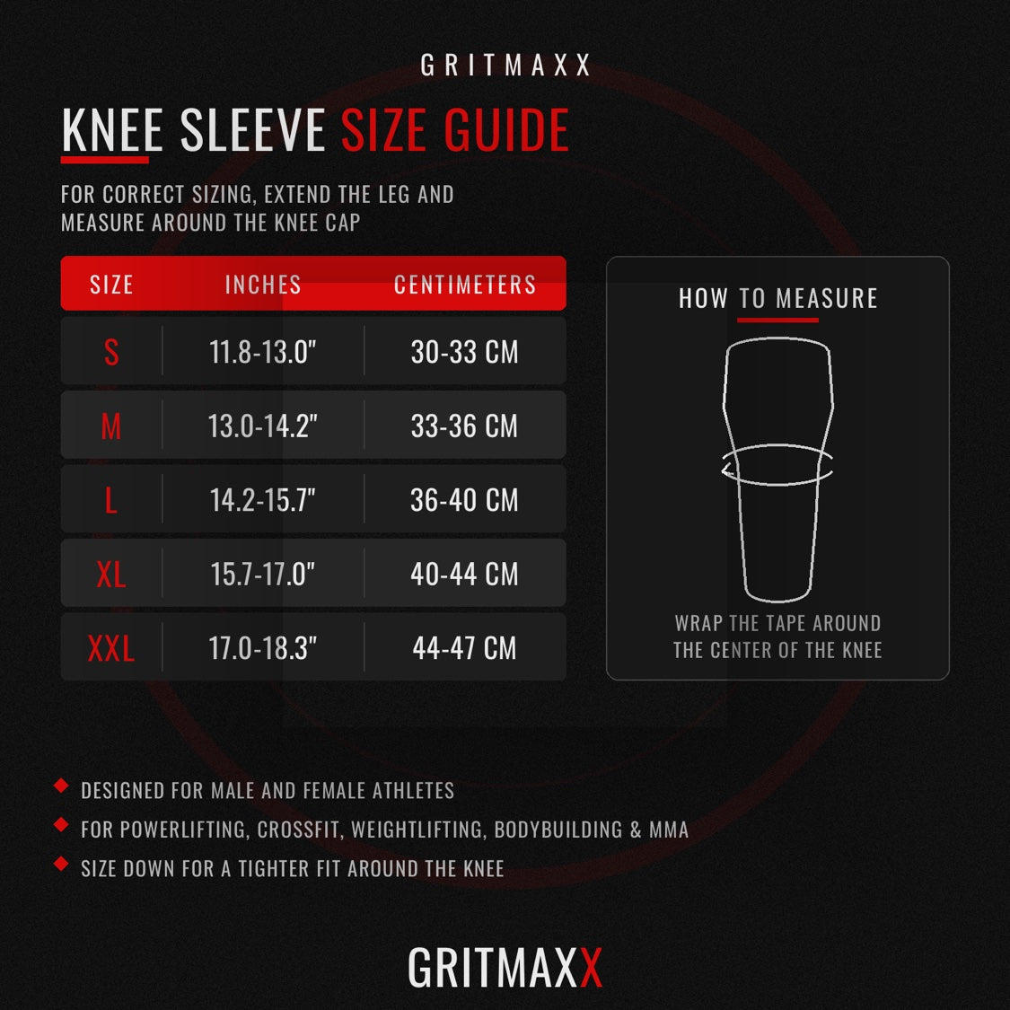 GRITMAXX Knee Sleeves - 7mm Weightlifting Knee Support – Army Green – With Carry Bag. As Pictured.