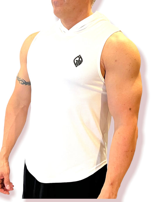 GRIT Guns 2.0 Muscle Hoodie Sleeveless - GRIT GEAR