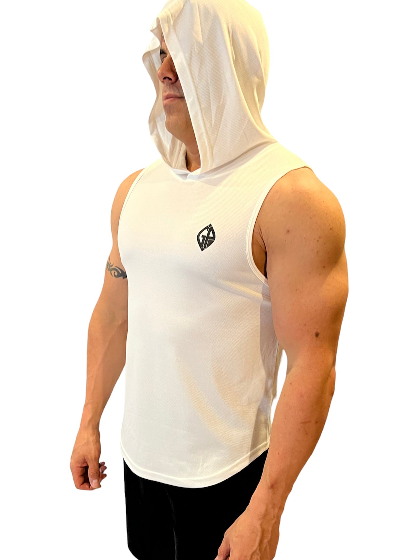 GRIT Guns 2.0 Muscle Hoodie Sleeveless - GRIT GEAR