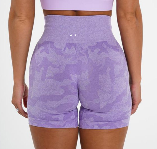 GRIT Seamless Camo Sculpting Shorts - GRIT GEAR