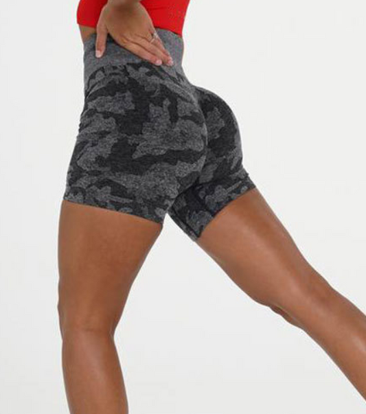 GRIT Seamless Camo Compression Shorts - GRIT GEAR