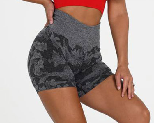 GRIT Seamless Camo Sculpting Shorts - GRITMAXX