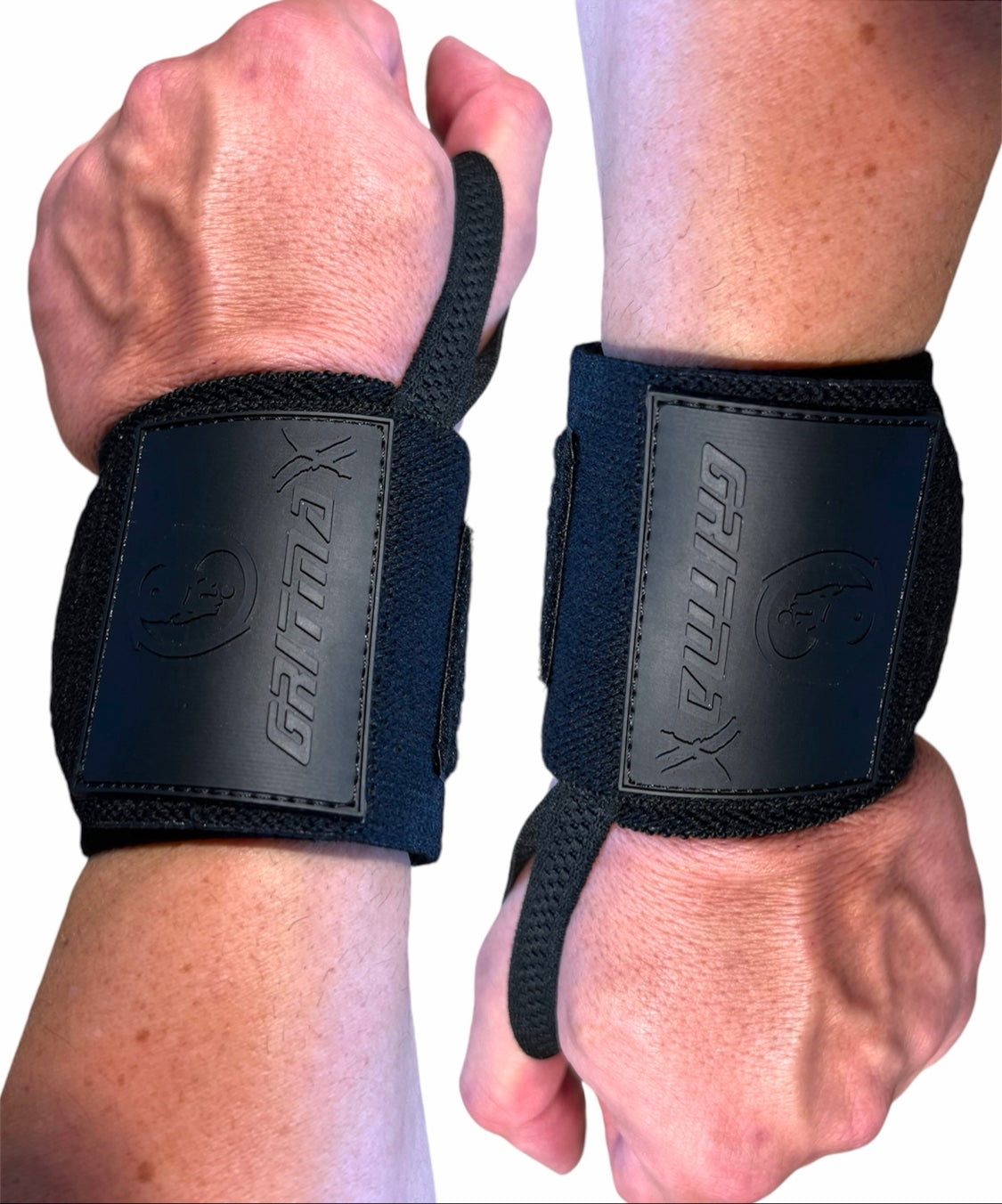 GRITMAXX Wrist Wraps - 18" Weightlifting Wrist Support – Black