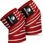 GRITMAXX Knee Wraps (Pair) – Red/White Stripes – GRITMAXX