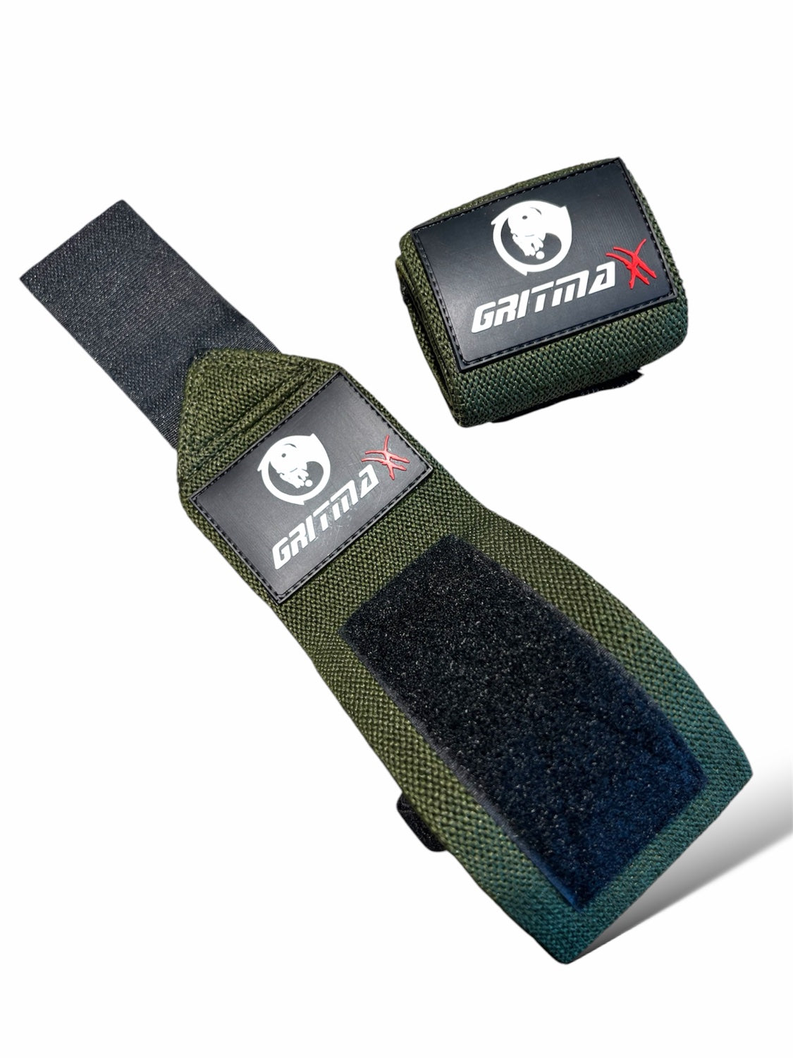 GRITMAXX Wrist Wraps - 18" Weightlifting Wrist Support – Olive Green