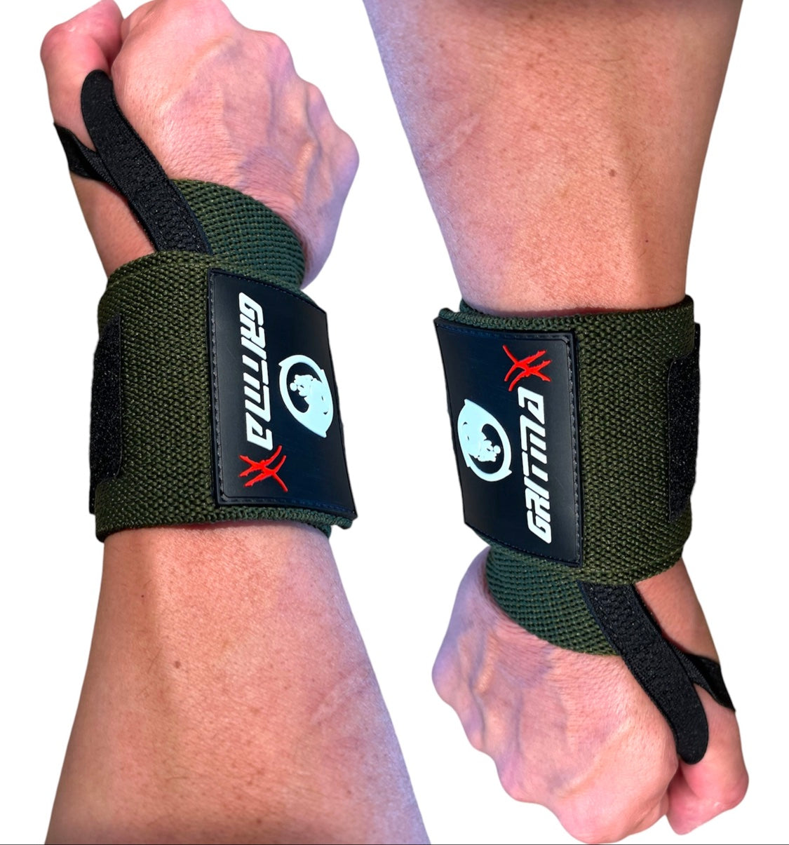 GRITMAXX Wrist Wraps - 18" Weightlifting Wrist Support – Olive Green