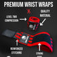 GRITMAXX Wrist Wraps - 18" Weightlifting Wrist Support – Black/White - GRIT GEAR