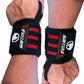 GRITMAXX Wrist Wraps - 18" Weightlifting Wrist Support – Red/Black