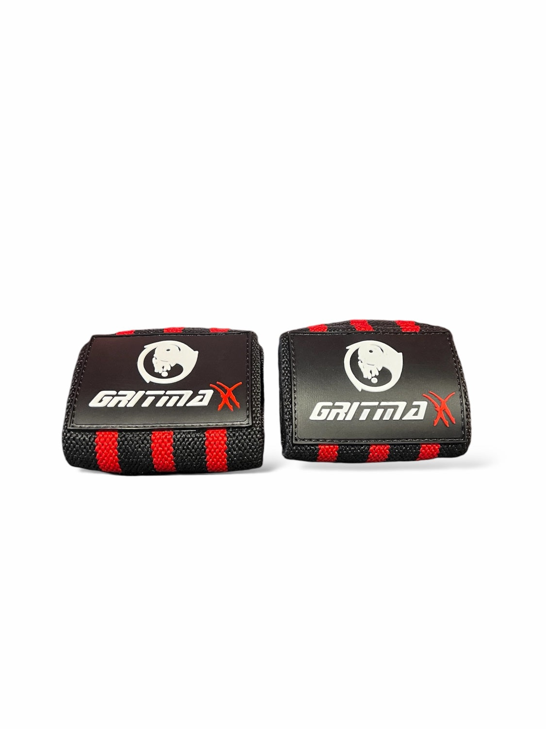 GRITMAXX Wrist Wraps - 18" Weightlifting Wrist Support – Black/Red