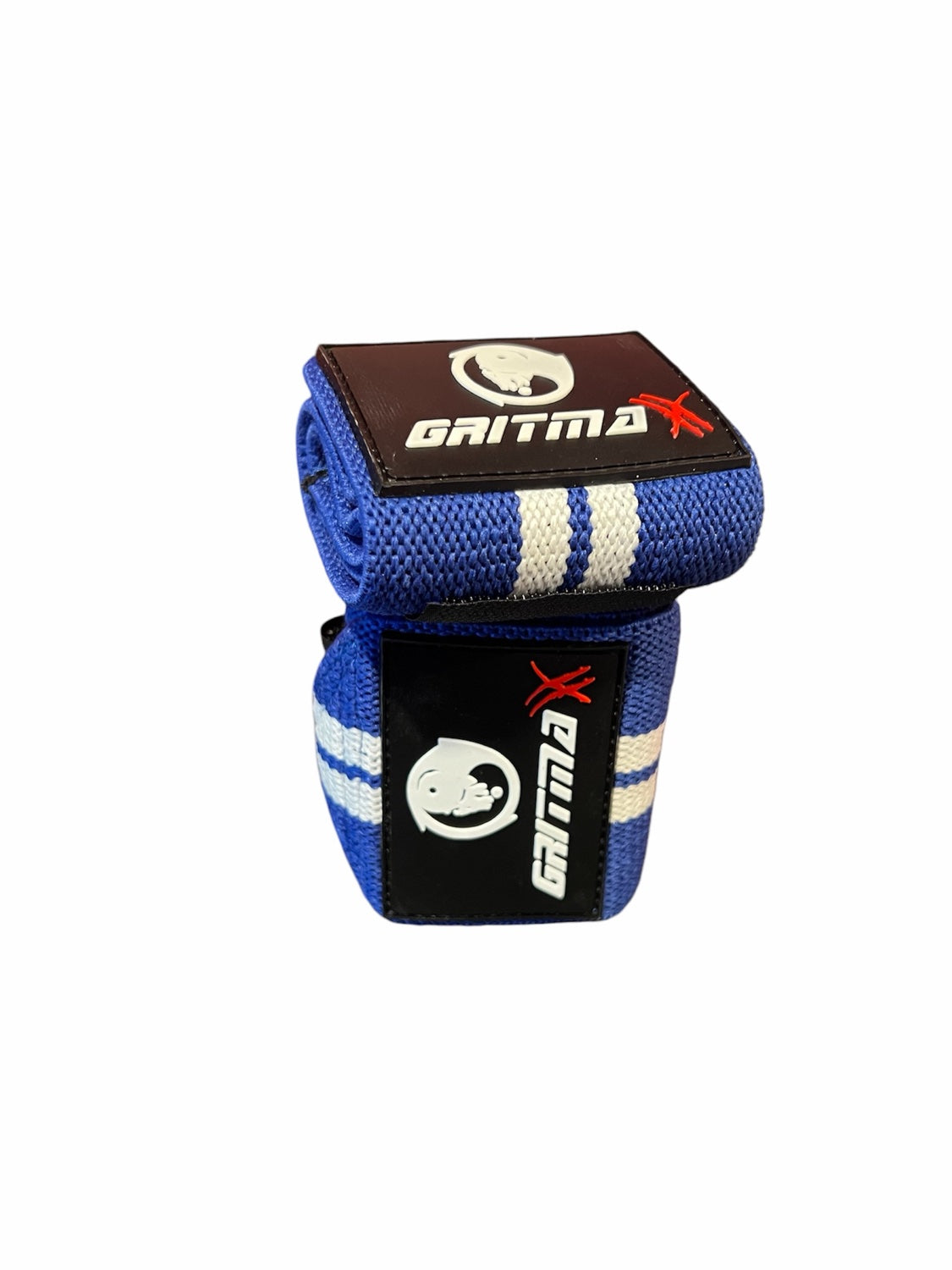 GRITMAXX Wrist Wraps - 18" Weightlifting Wrist Support – Blue/White