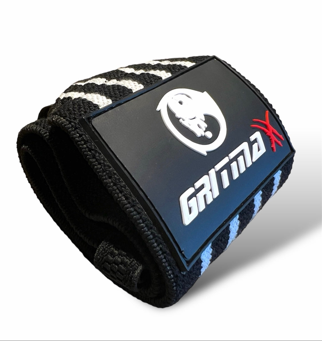 GRITMAXX Wrist Wraps - 18" Weightlifting Wrist Support – Black/White