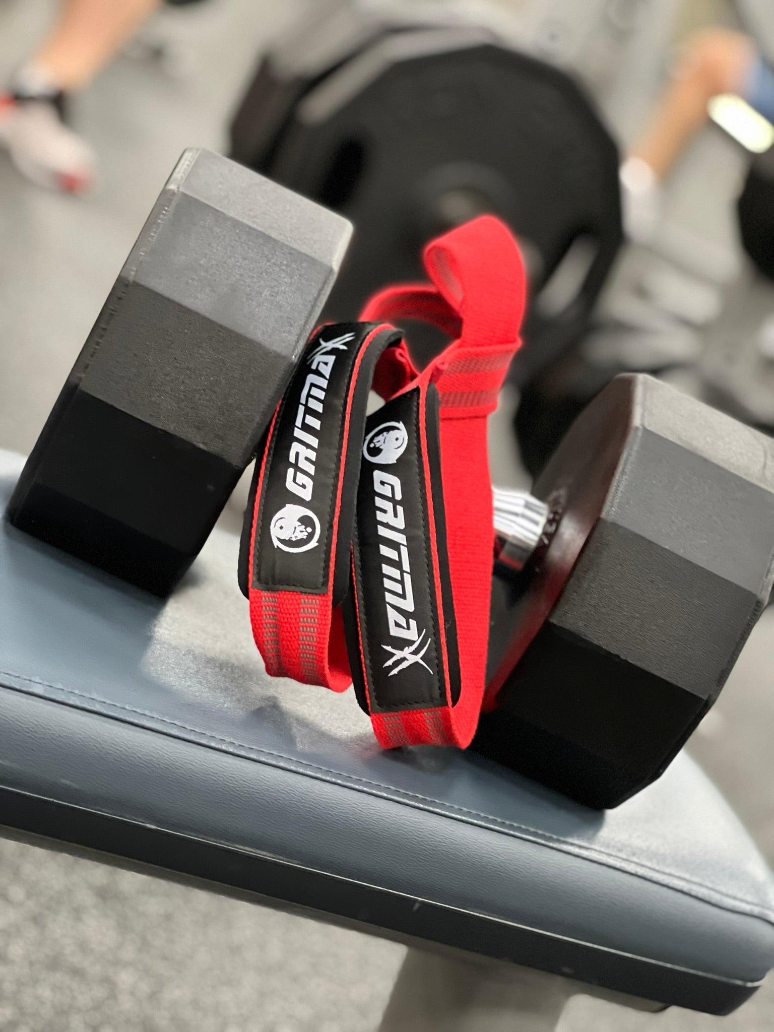 GRITMAXX LIFTING STRAPS 24"-RED - GRIT GEAR