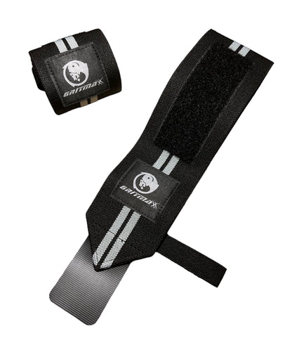 GRITMAXX Wrist Wraps - 21" Weightlifting Wrist Support - BLACK - GRITMAXX