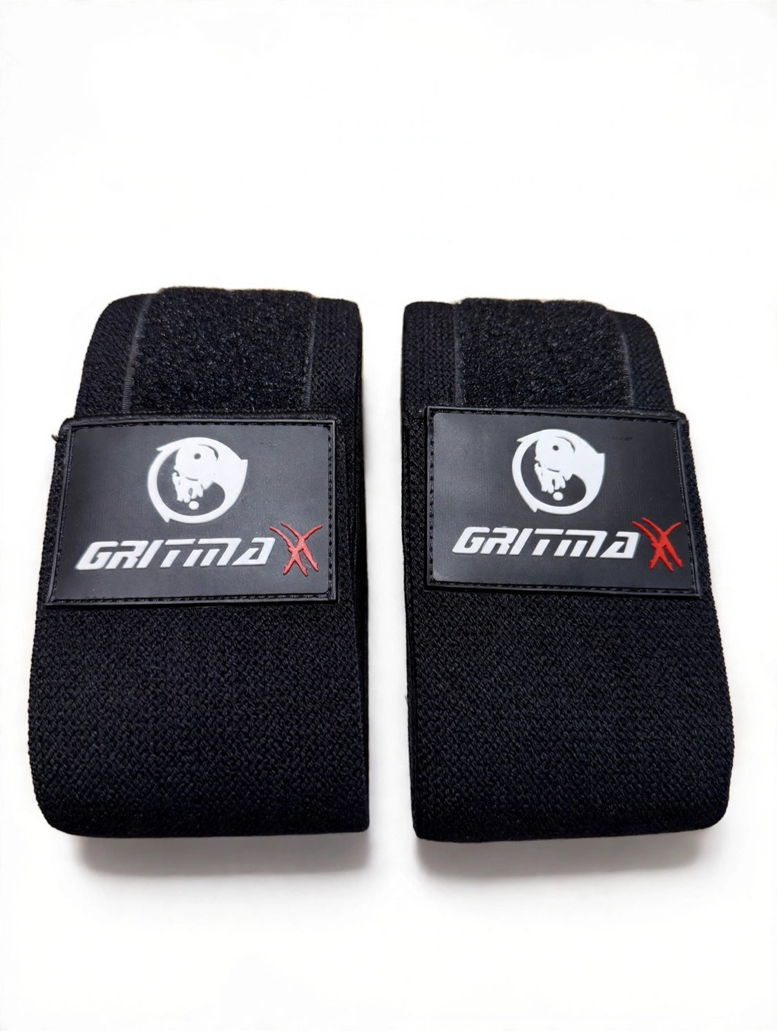 GRITMAXX Elbow Wraps – Blackout, rolled pair