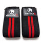 GRITMAXX Elbow Wraps – Black/Red Stripes