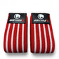 GRITMAXX Elbow Wraps – Red/White Stripes
